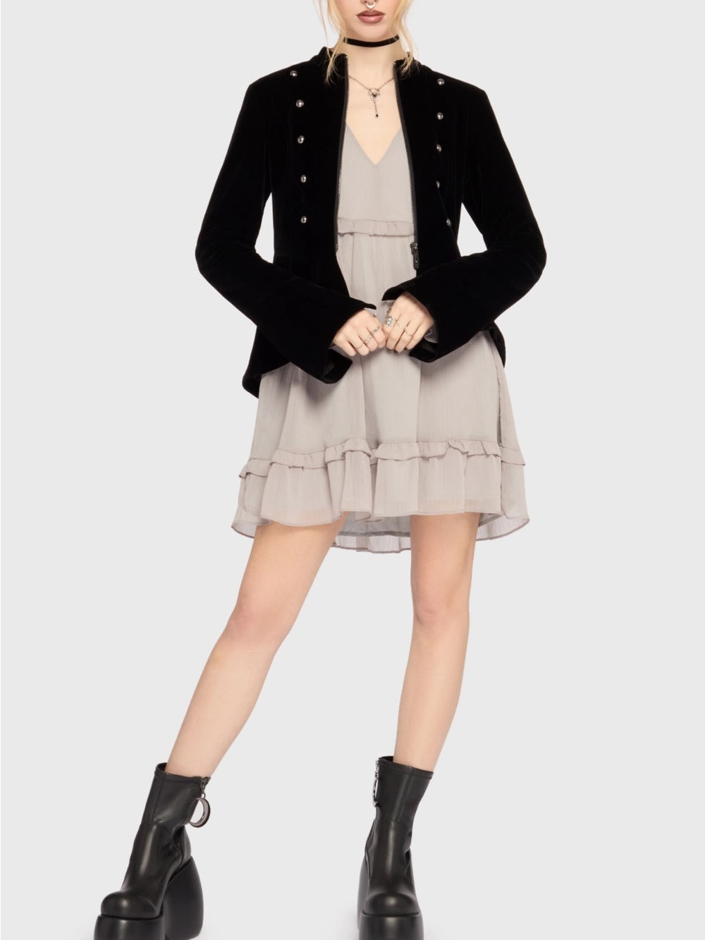 Killstar Chapel of Thorns Peplum Jacket